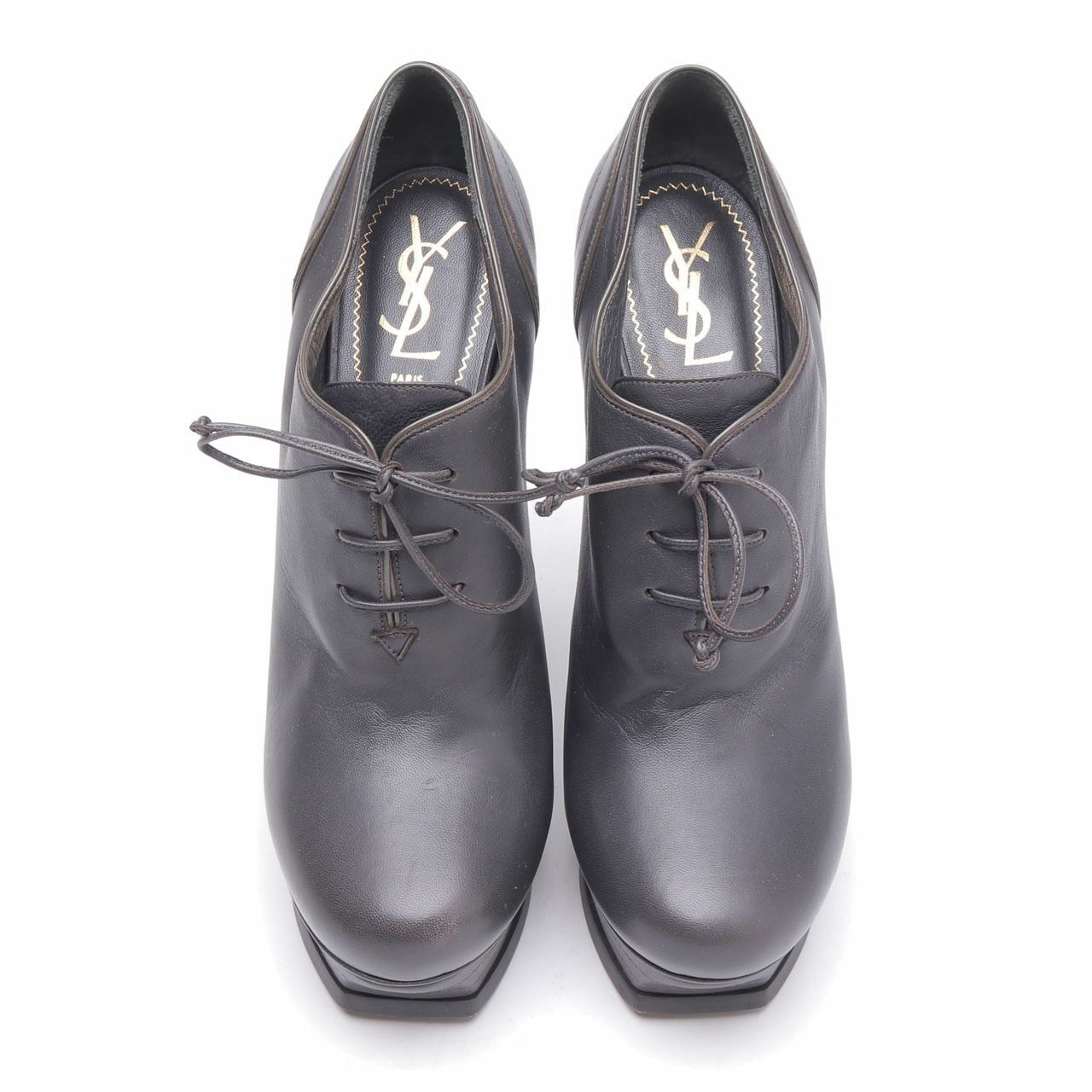 Yves Saint Laurent Black Boots Heels