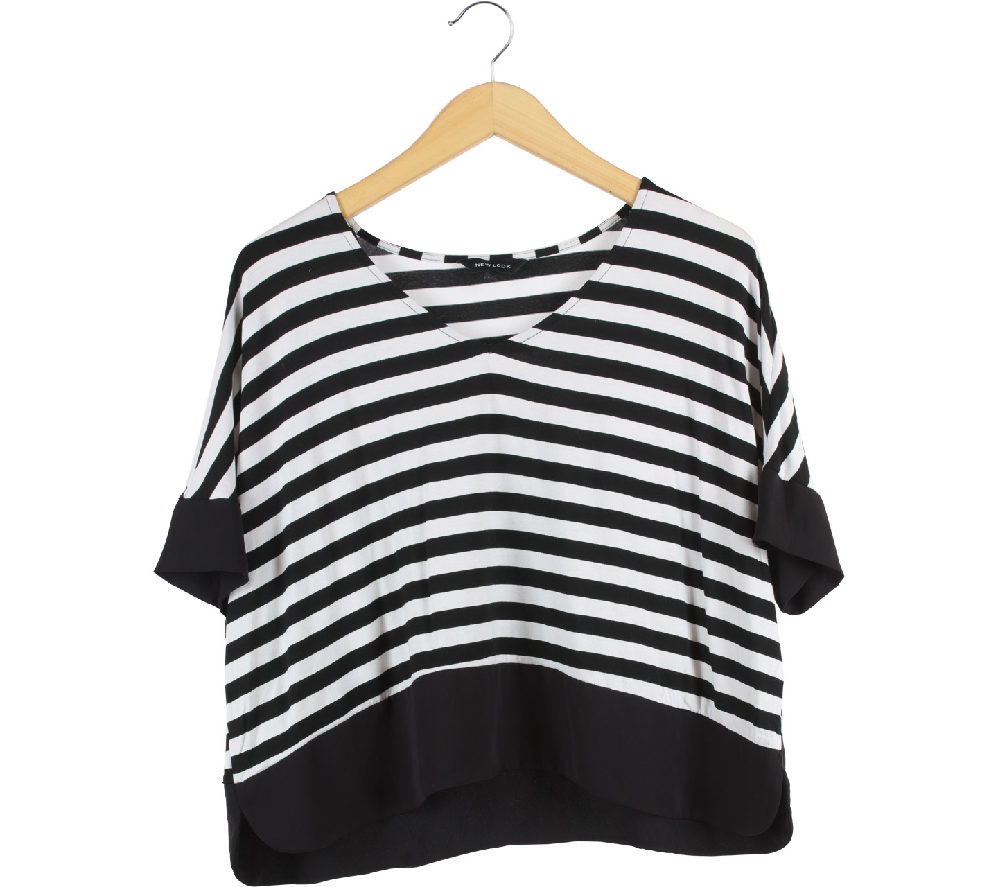 New Look Black And White Striped Blouse