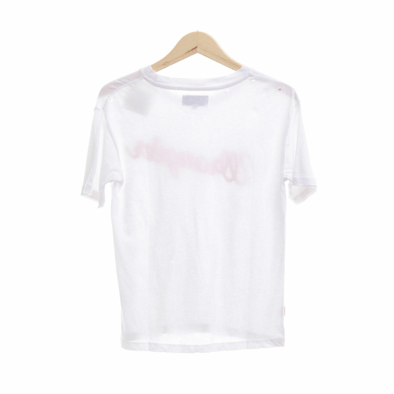 Wrangler White Ripped T-Shirt