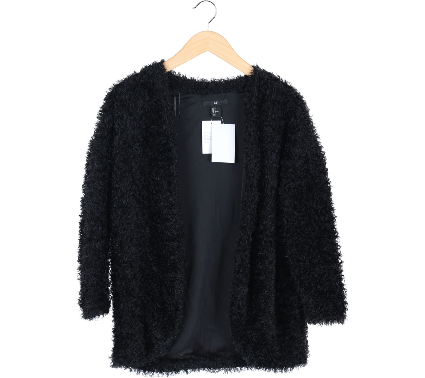 H&M Black Furry Coat