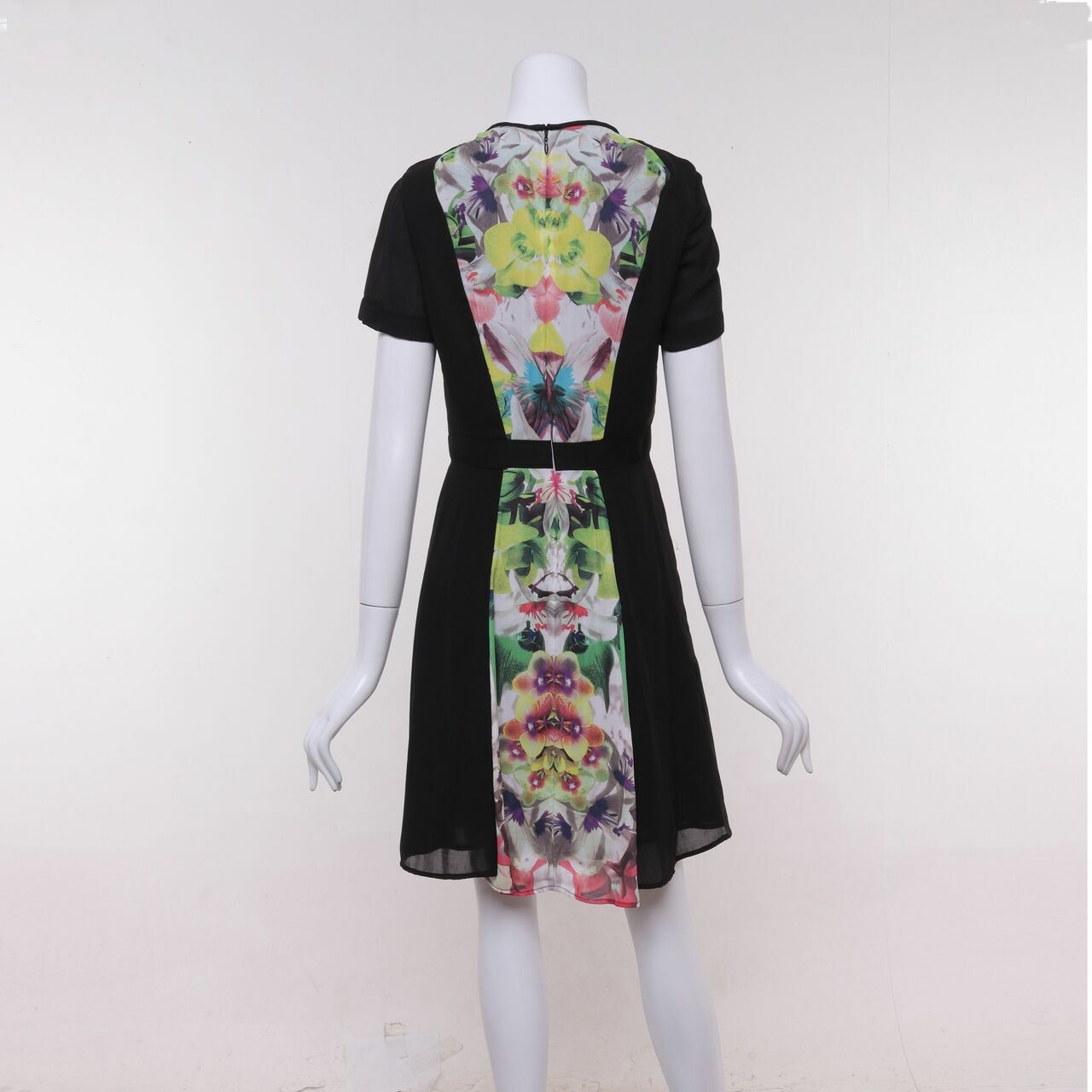 Prabal Gurung For Target Black Floral Mini Dress