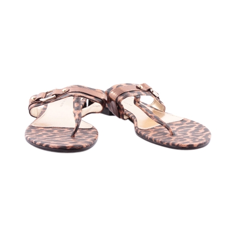 Charles and Keith Leopard Flat Sandals
