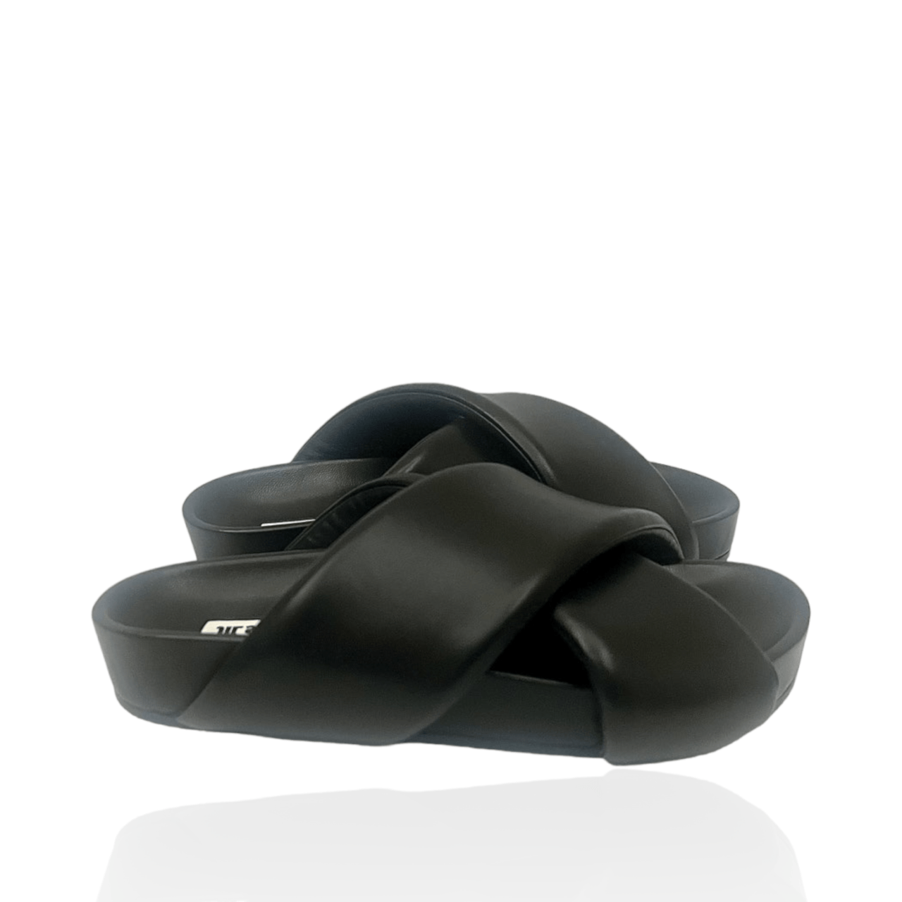 Jil Sander Cross Padded Sandals