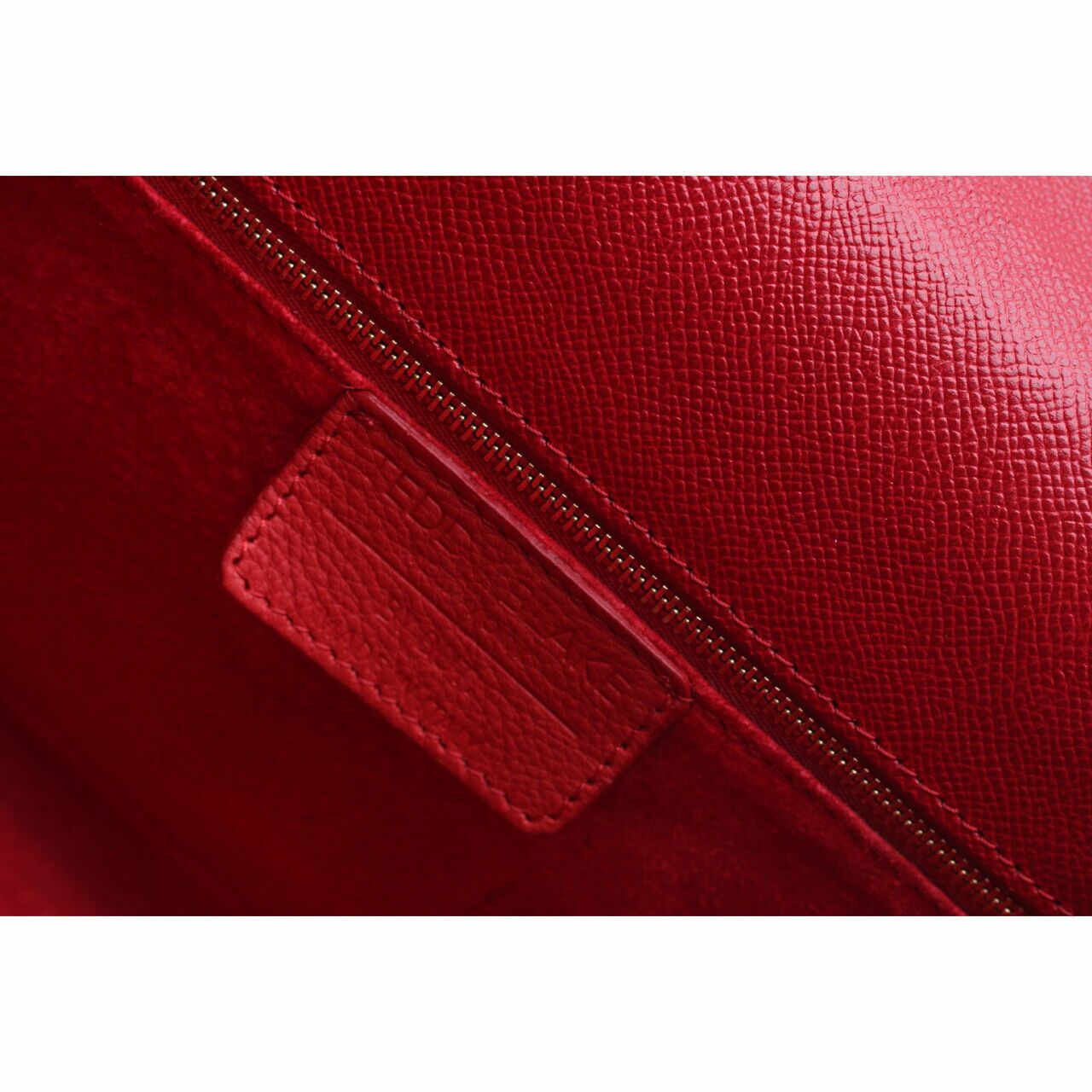 Teddy Blake Red Leather Satchel