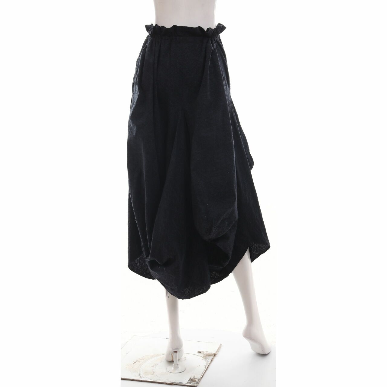Purana Dark Blue Midi Wrap Skirt