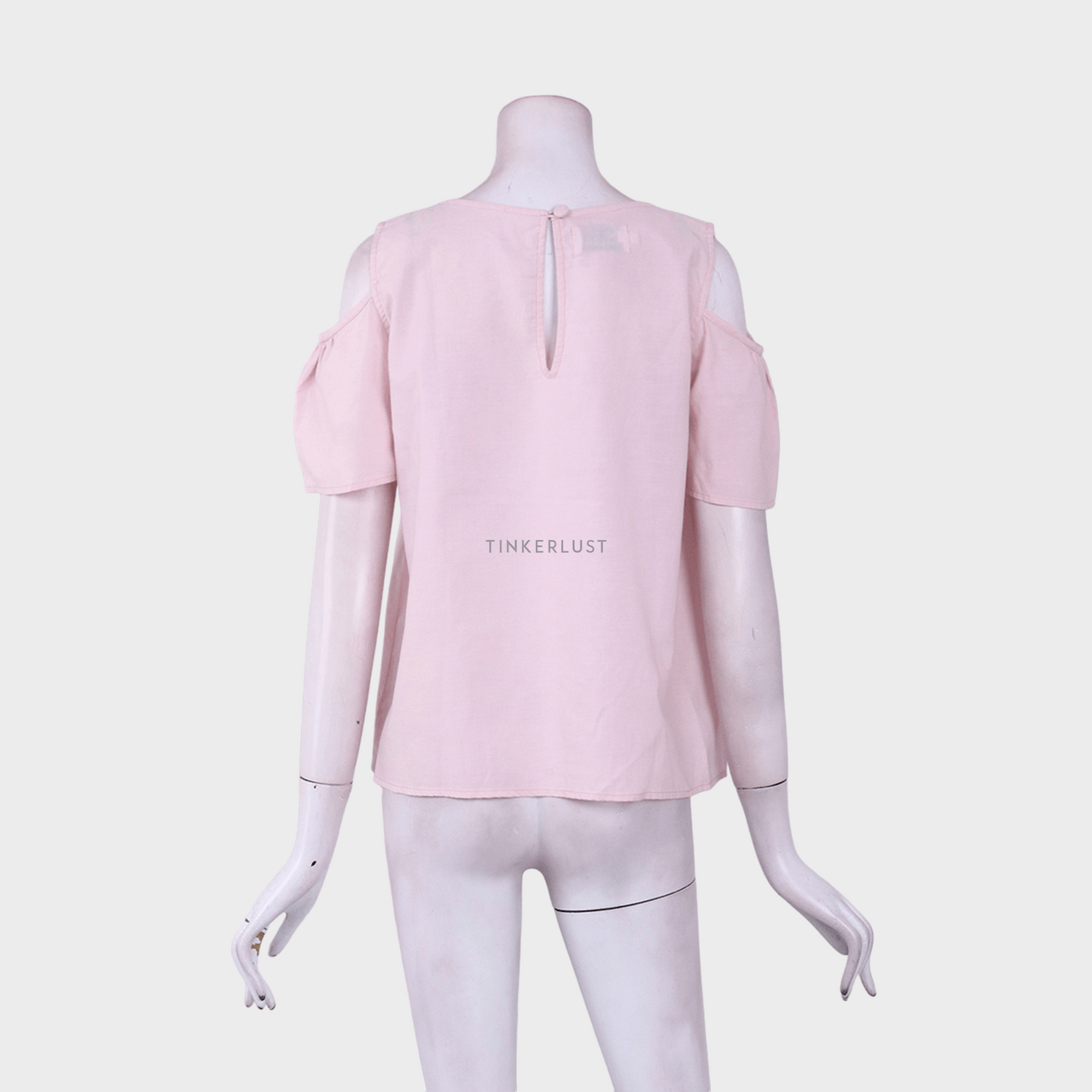 White Collar Concept Soft Pink Blouse