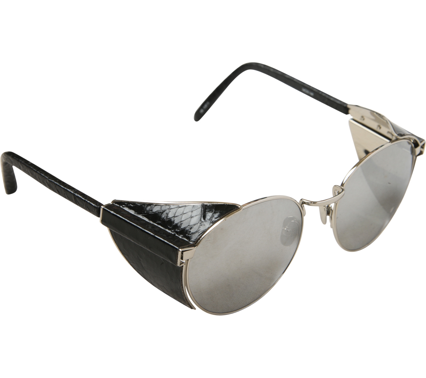 Linda Farrow Black And Silver Sunglasses