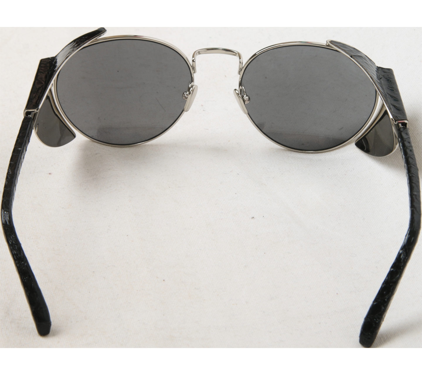 Linda Farrow Black And Silver Sunglasses