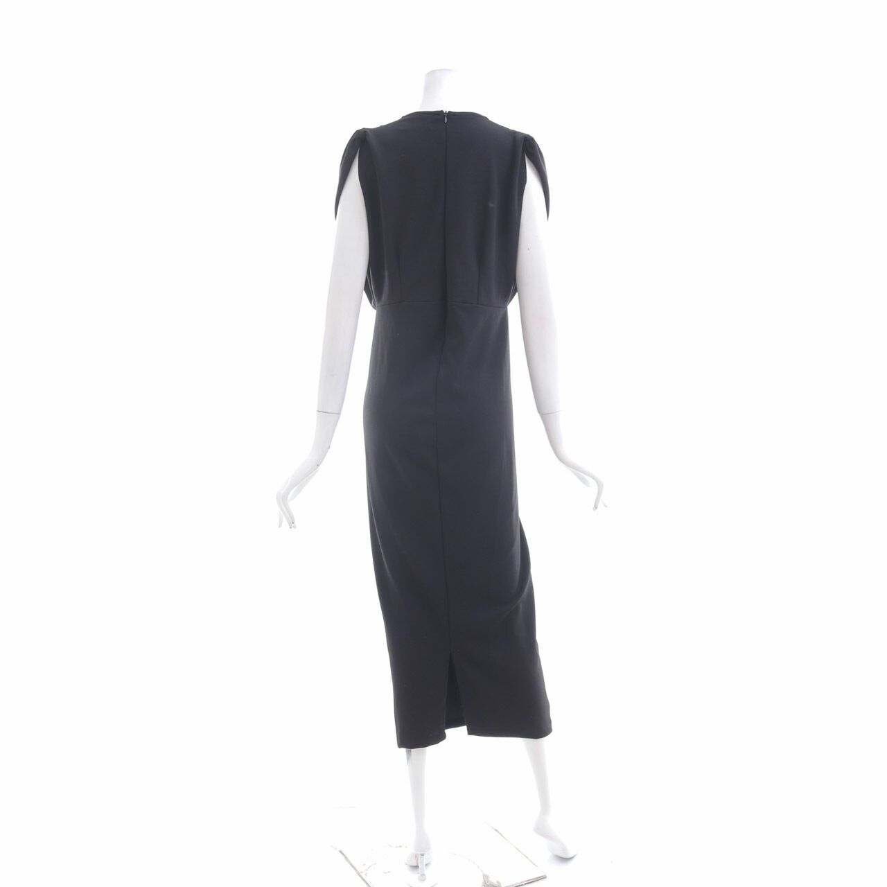 AVGAL Black Midi Dress