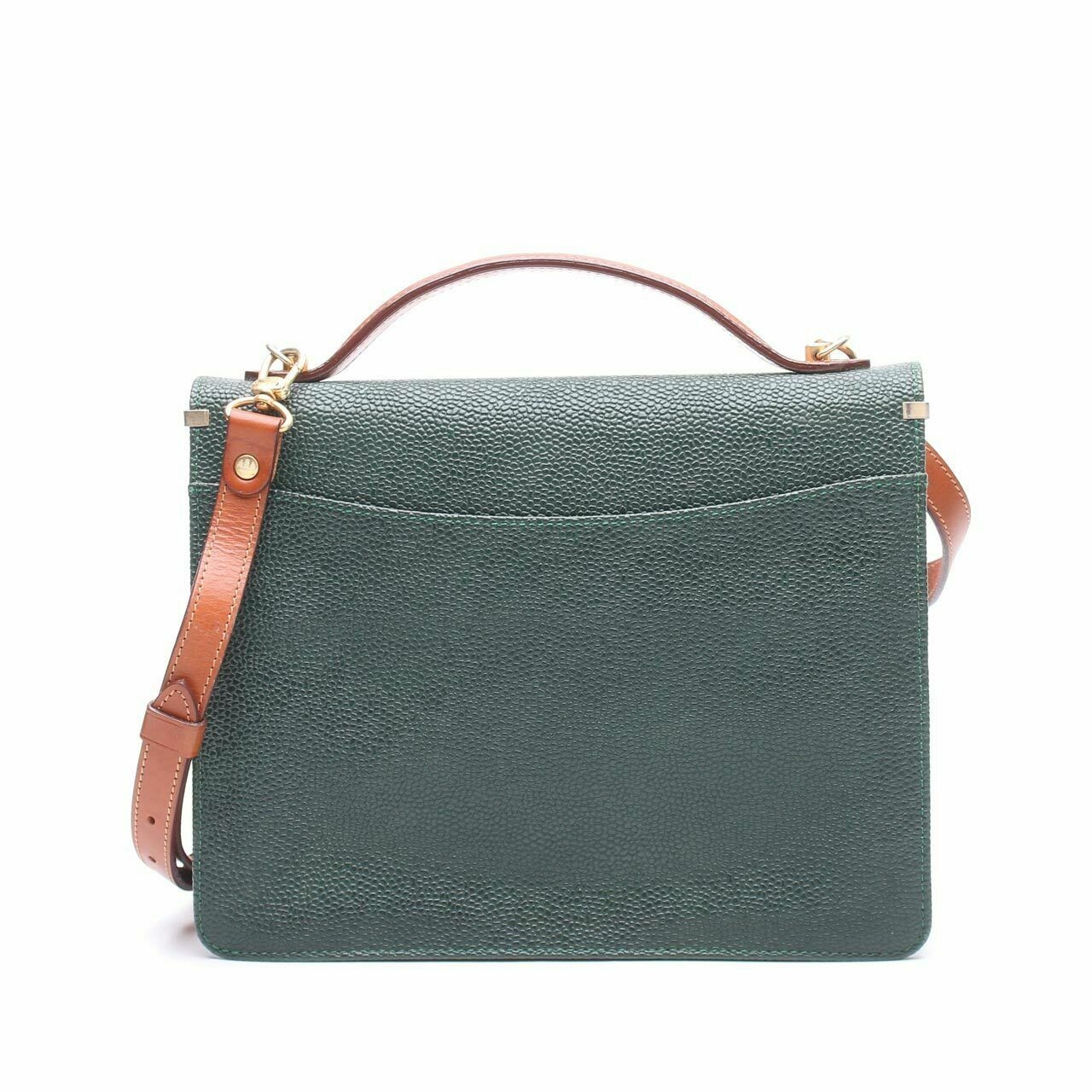 Toscano Green & Brown Sling Bag