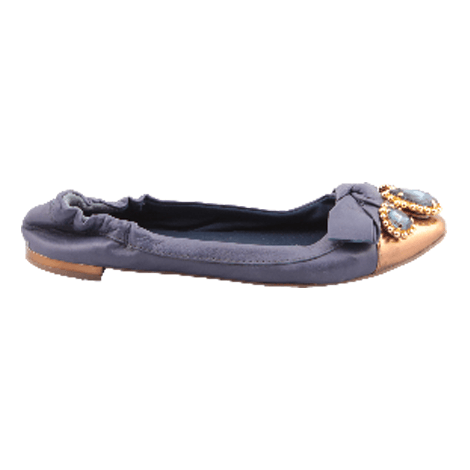 Charles and Keith Purple Embellished Flats