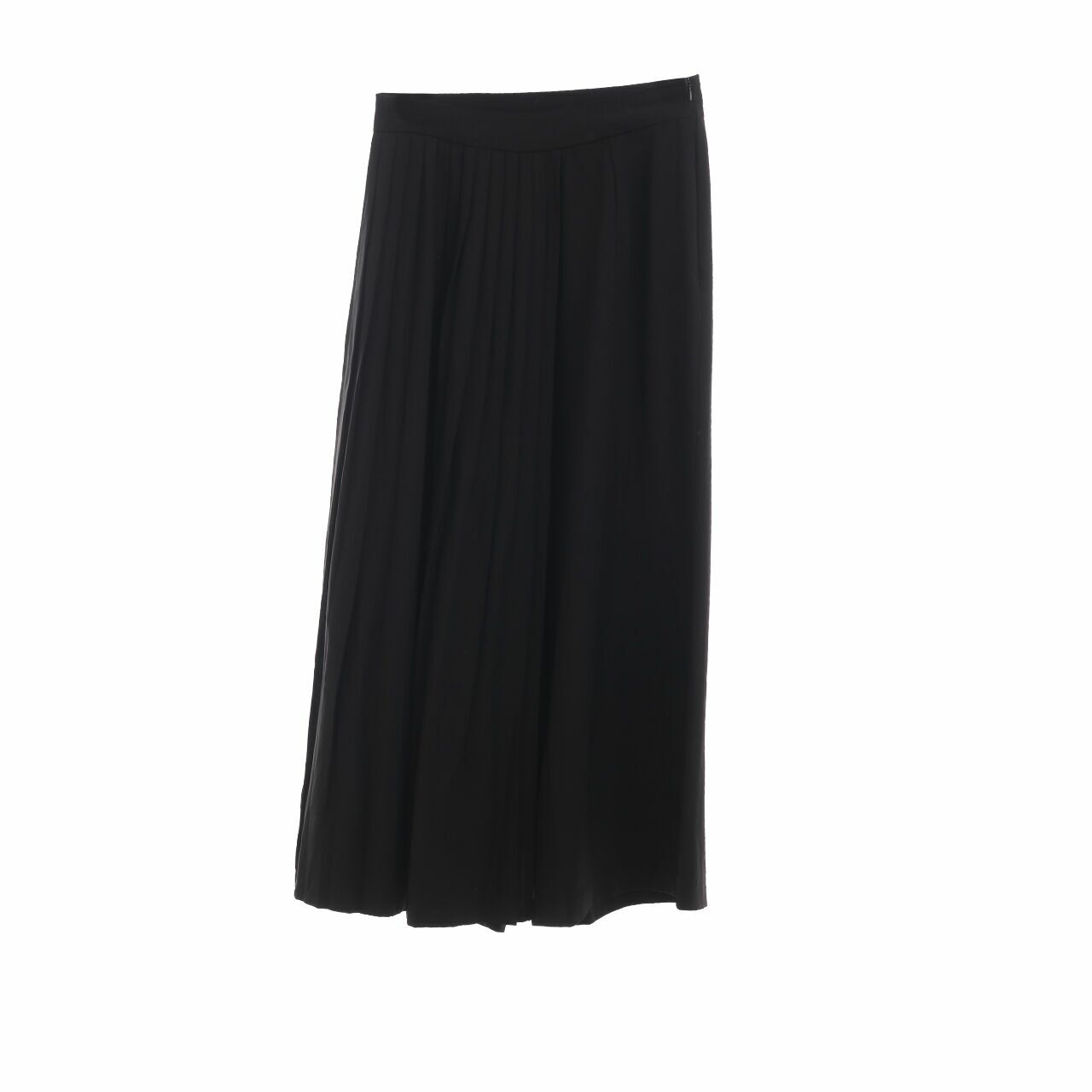 Private Collection Black Pleats Cullotes Long Pants