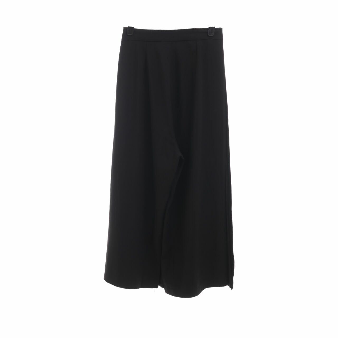 Private Collection Black Pleats Cullotes Long Pants