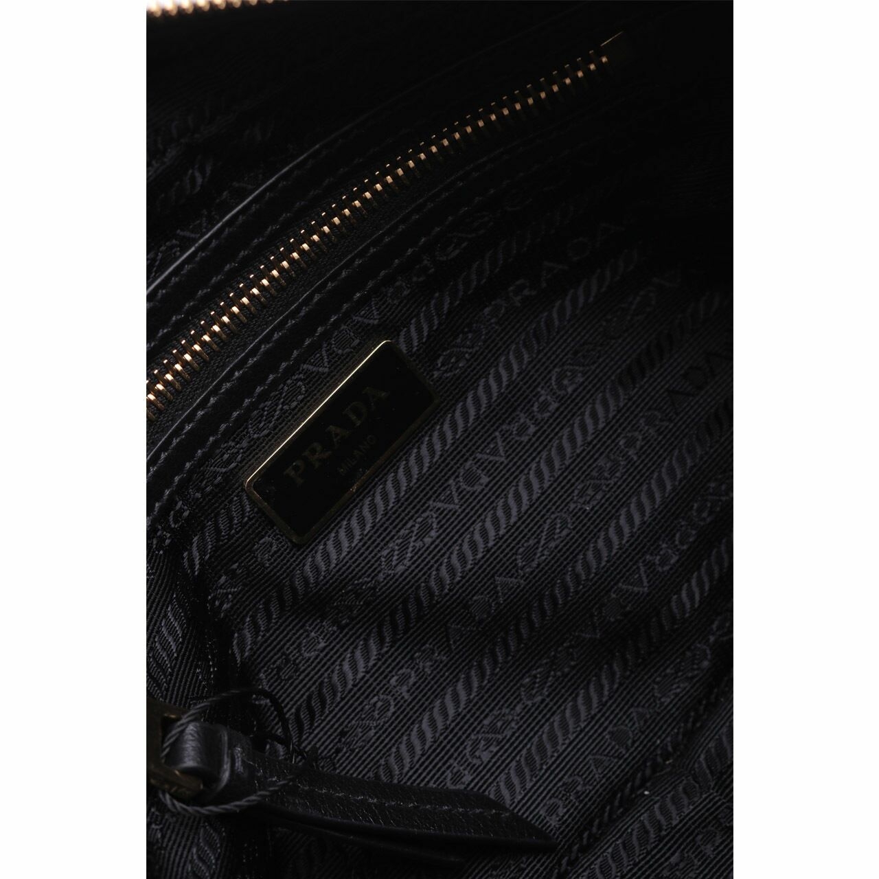 Prada Bandoliera Glace Black Sling Bag