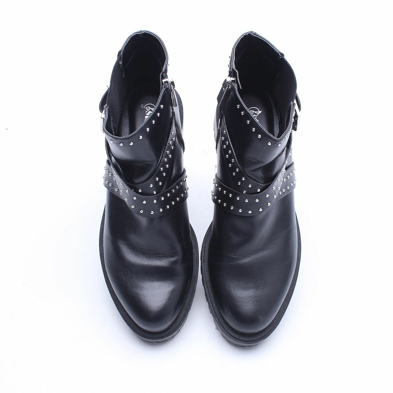 Stradivarius Black Ankle Boots