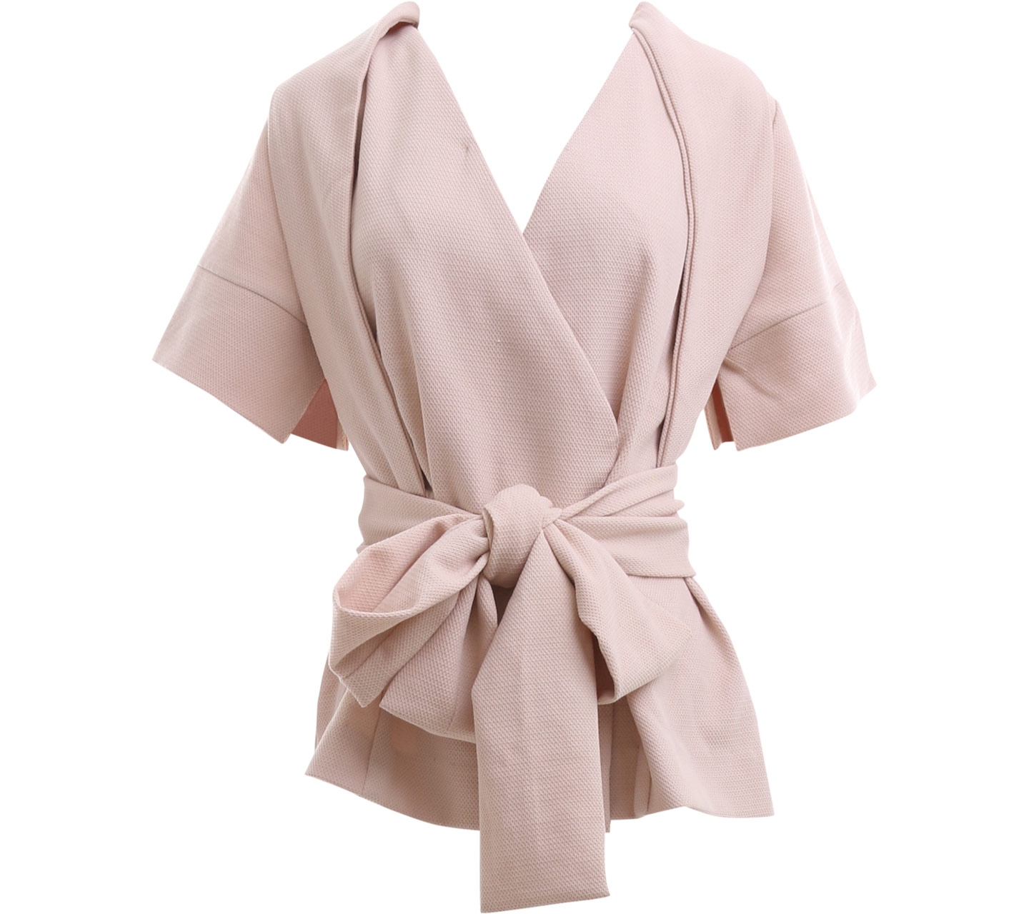 Apparelluxe Brown Nude Wrap With Strap Blouse