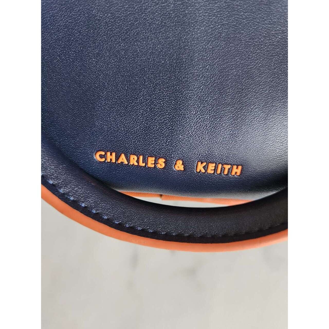Charles & Keith Navy Satchel Bag