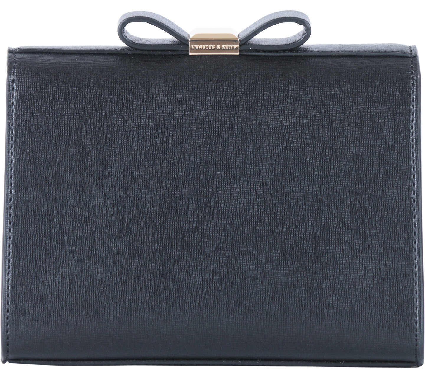 Charles and Keith Black Ribbon Clutch