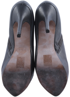 Mango Grey Ankle Heels Boots