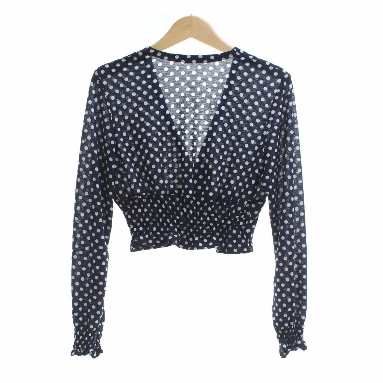 With Love Blue Polkadots Blouse