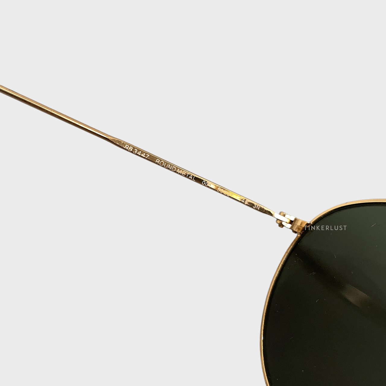 Ray-Ban Round Metal Gold & Green Sunglasses