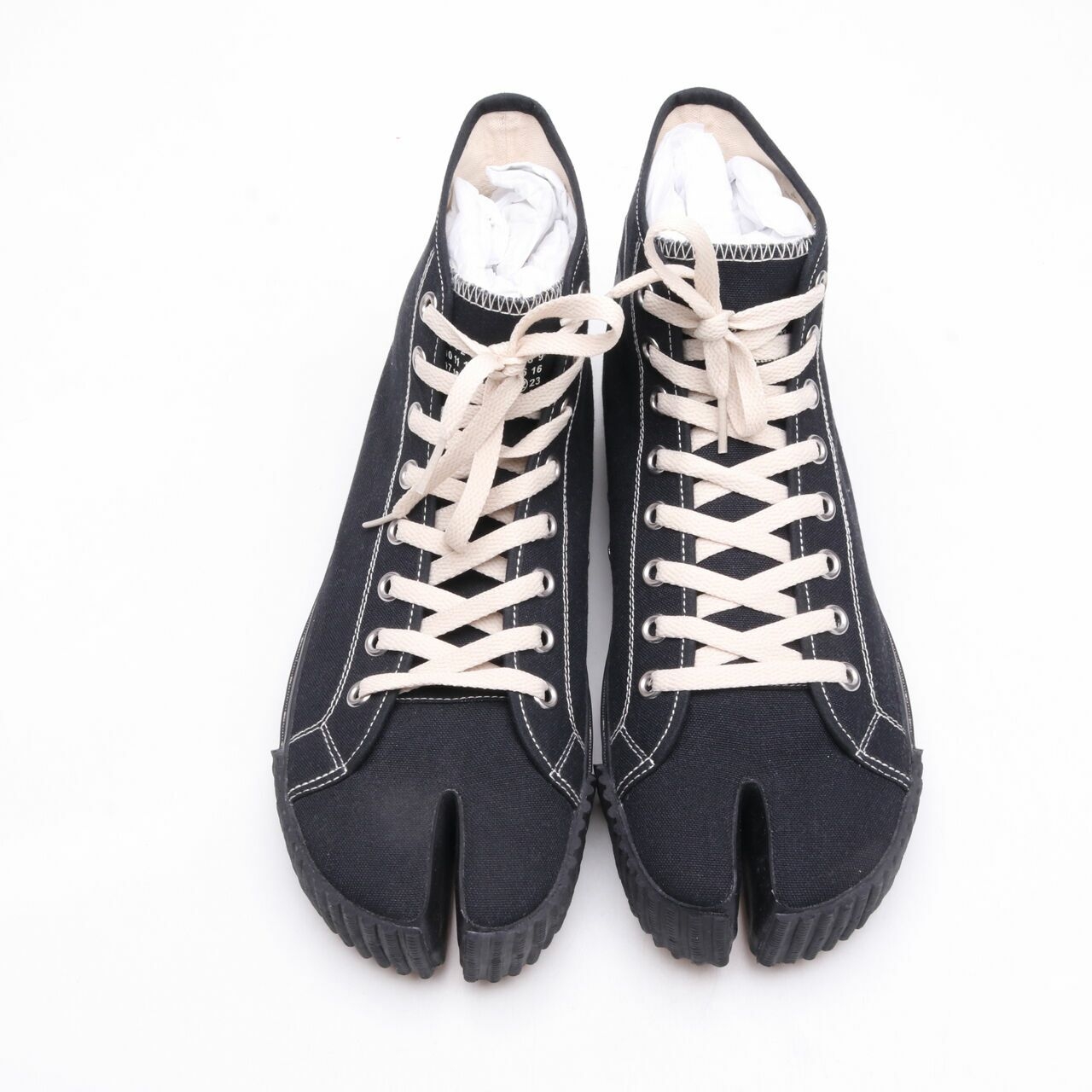 Maison Margiella Hi-Top Tabi Ankle Boots Black Men's Sneakers 