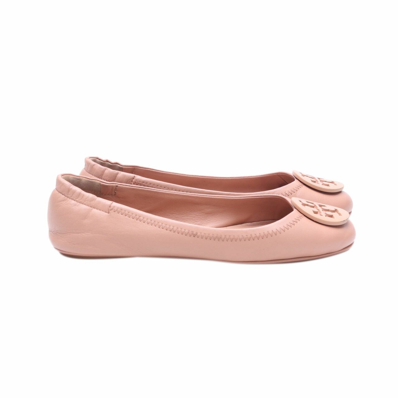 Tory Burch Minnie Travel Ballet With Logo Flats