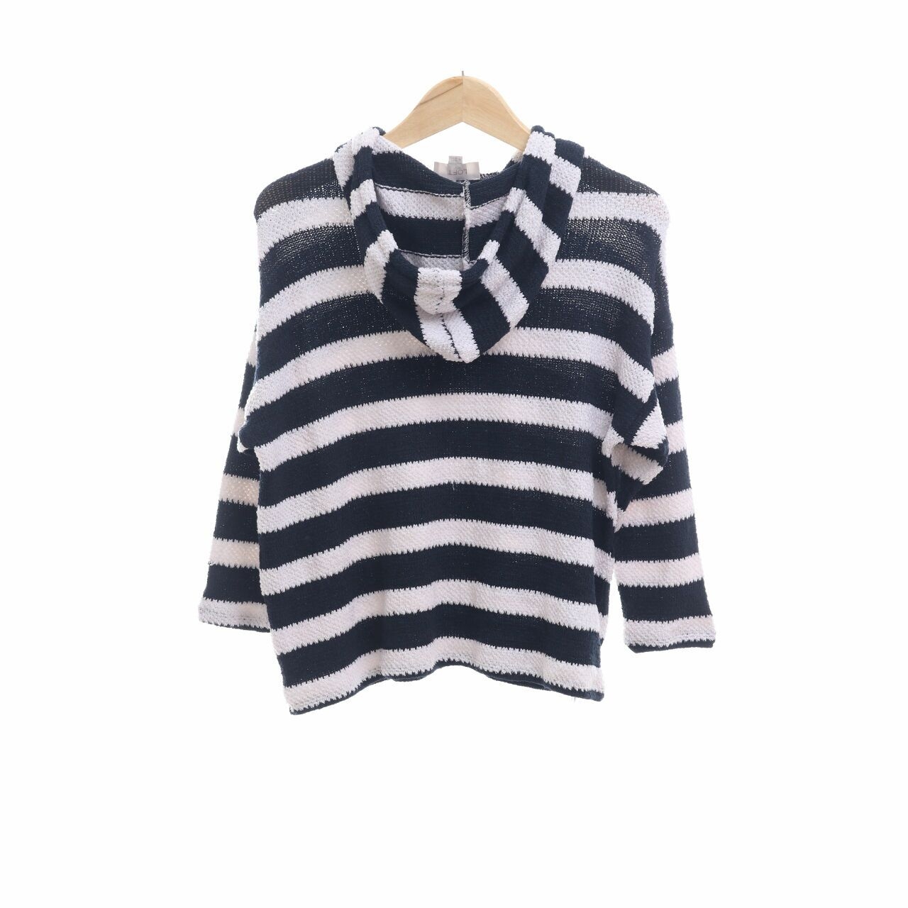 Loft Outlet Navy Stripes Hoodie Sweater