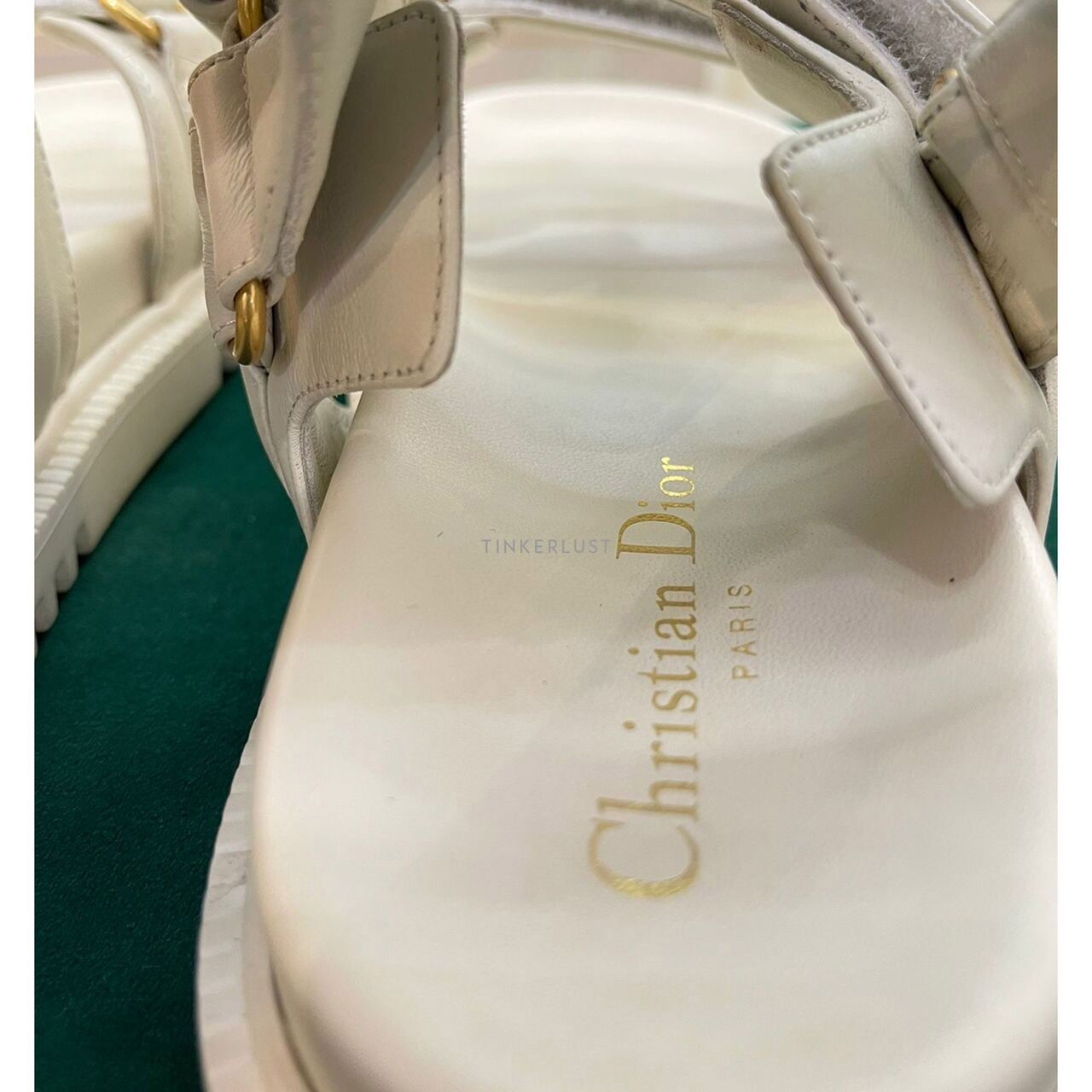 Christian Dior Dioract Ivory GHW 2023 Sandals