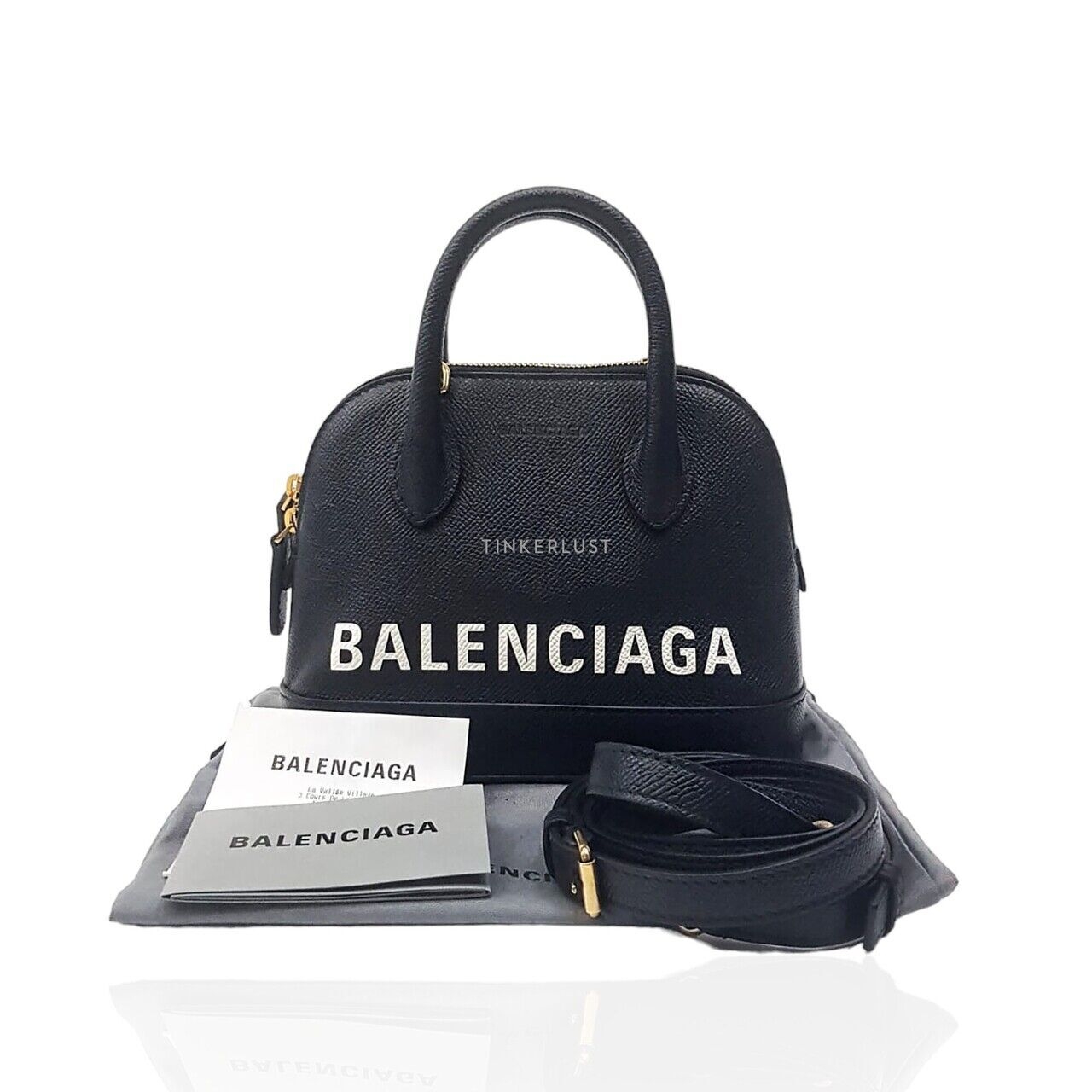 Balenciaga Ville Top Handle XXS Black Leather Satchel