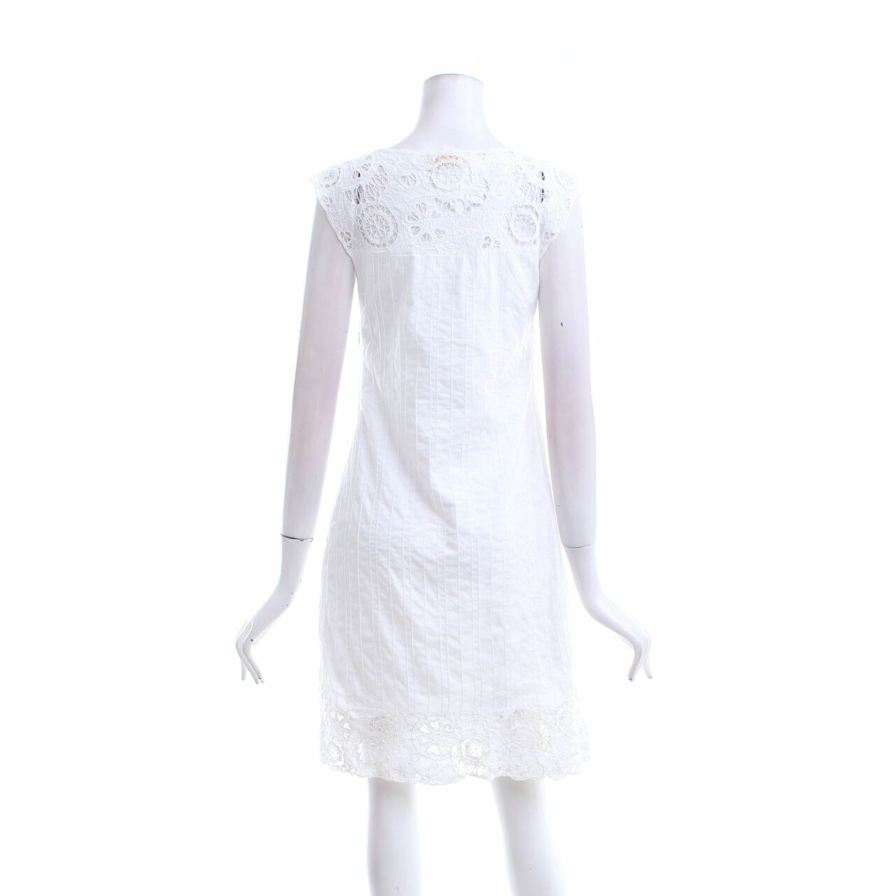 mama & leon White Mini Dress