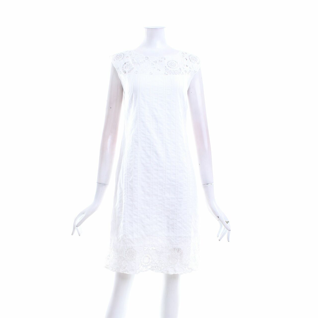 mama & leon White Mini Dress