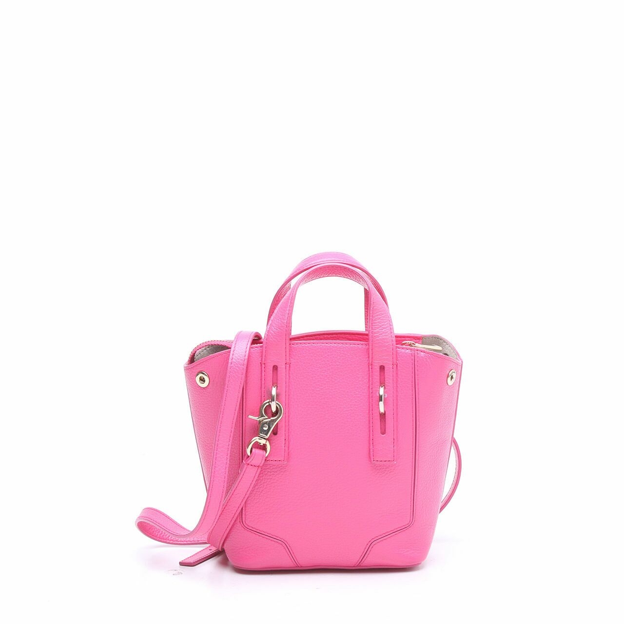 Furla Pink Leather Satchel Bag