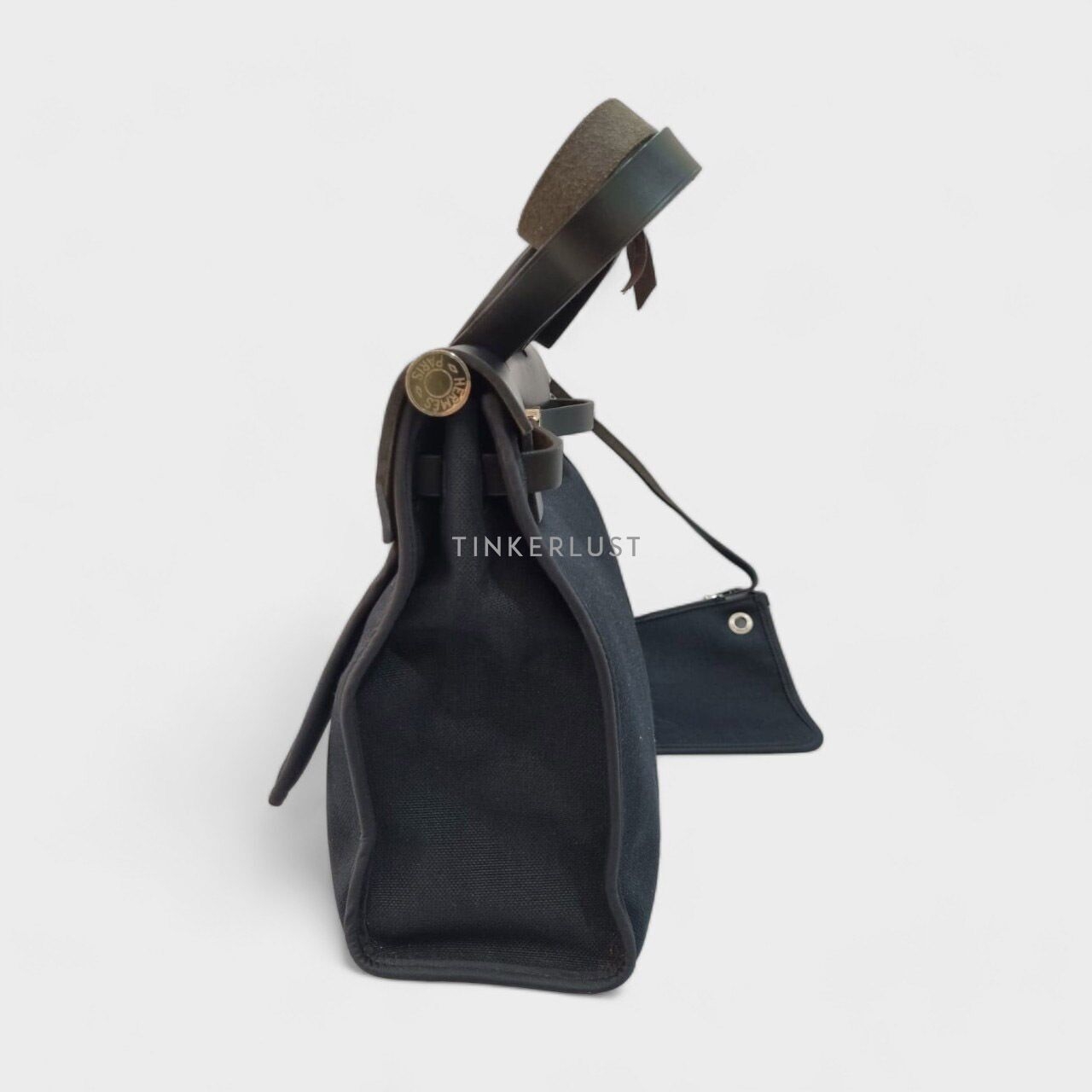 Hermes Herbag 31 Black Canvas PHW #A 2017 Shoulder Bag