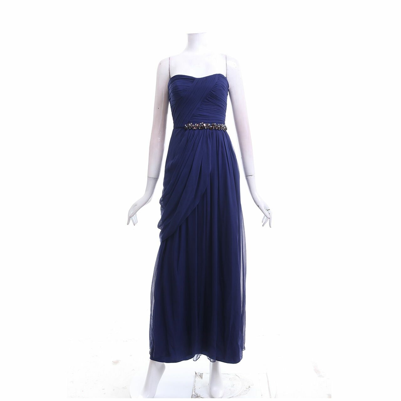 BCBG Max Azria Dark Blue Tube Long Dress