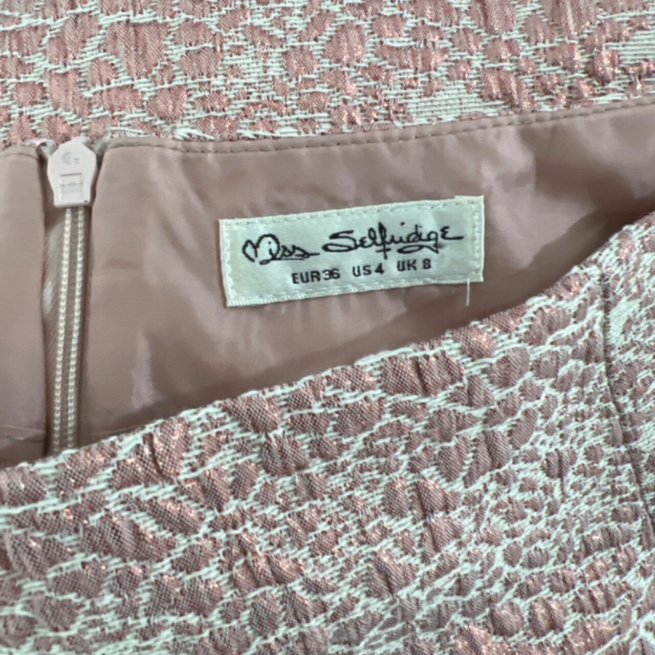Miss Selfridge Pink Midi Skirt