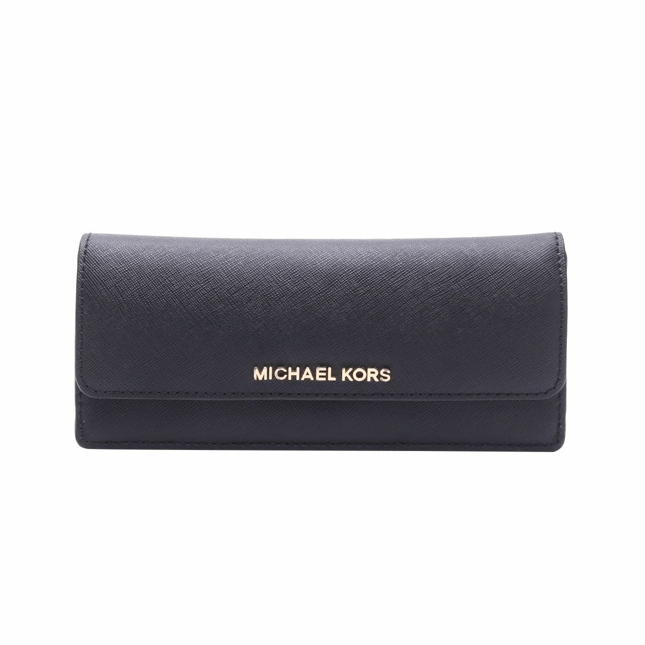 Michael Kors Black Long Jet Set Wallet 