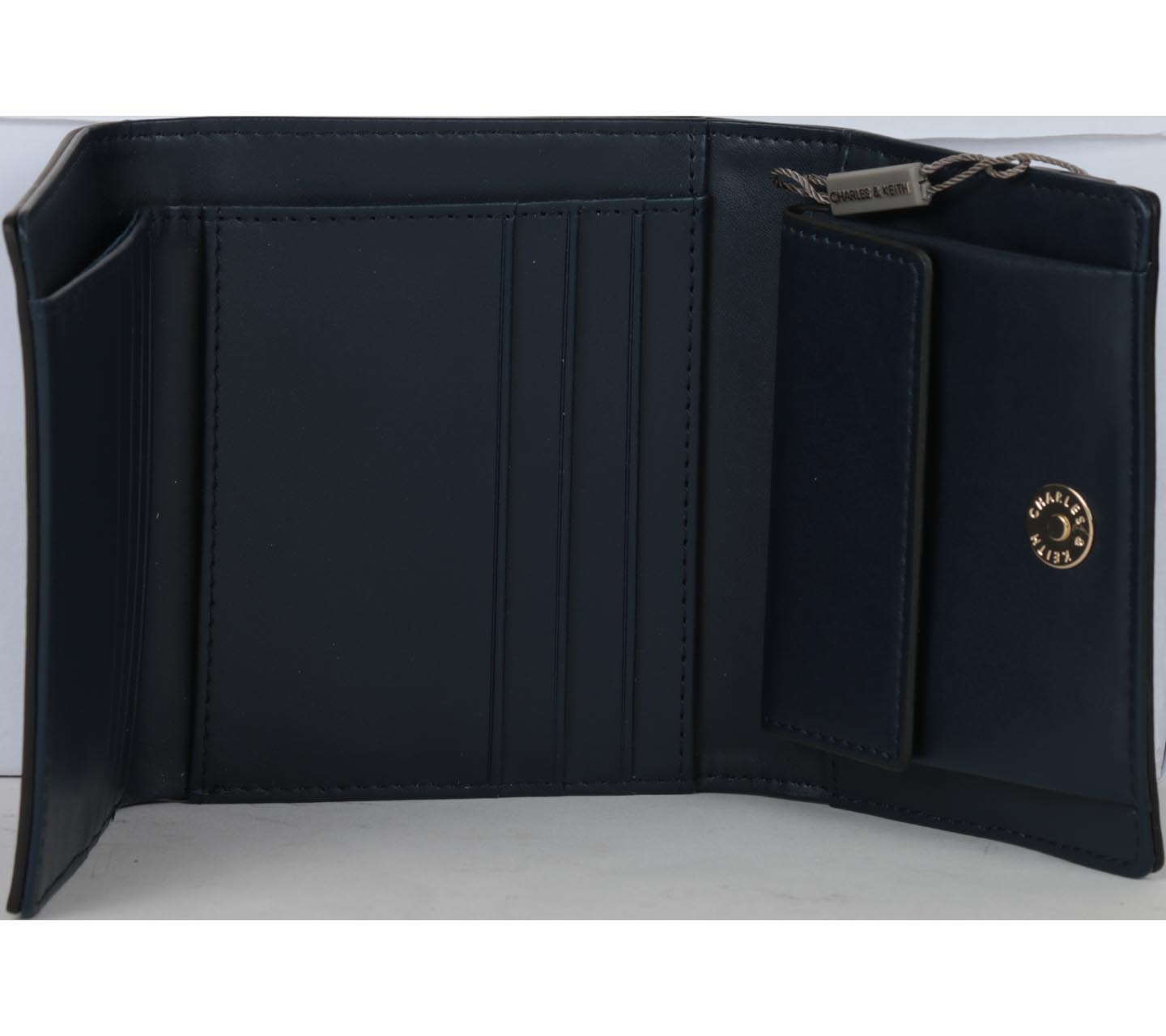 Charles and Keith Dark Blue Folded Wallet
