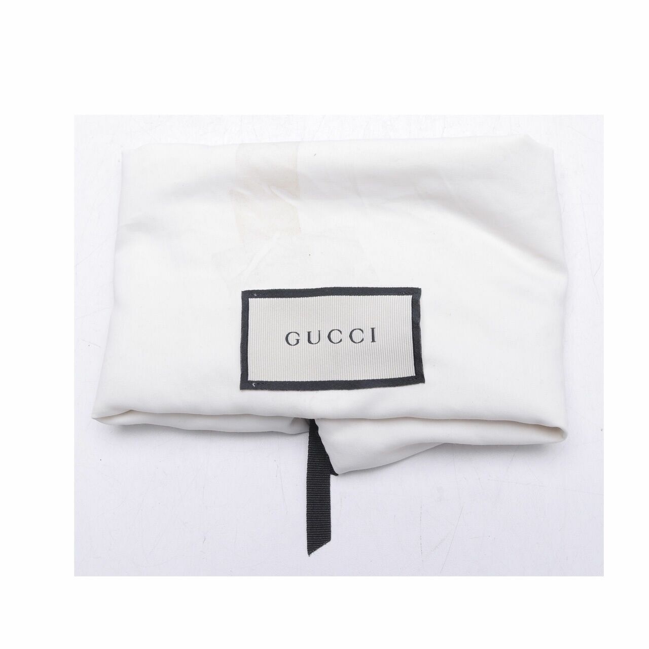 Gucci Calfskin Web Stripe Butterfly Small Totem White Shoulder Bag