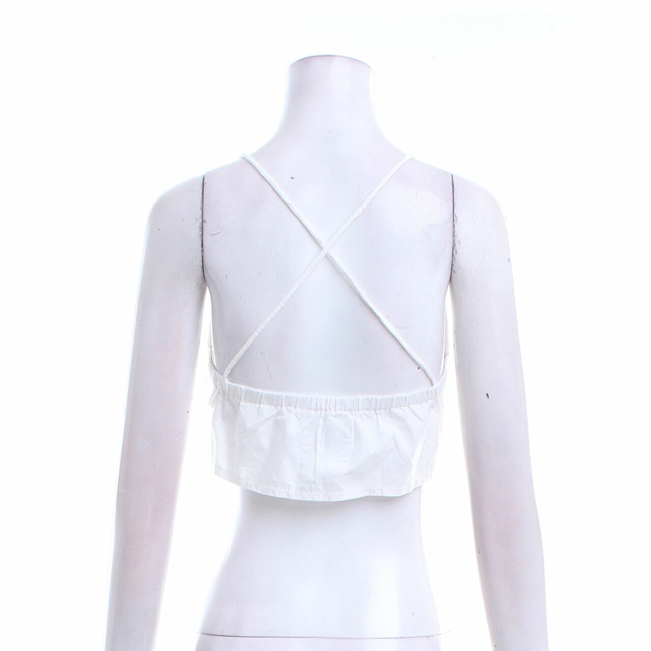 Everyday By claude White Cropped Sleeveless