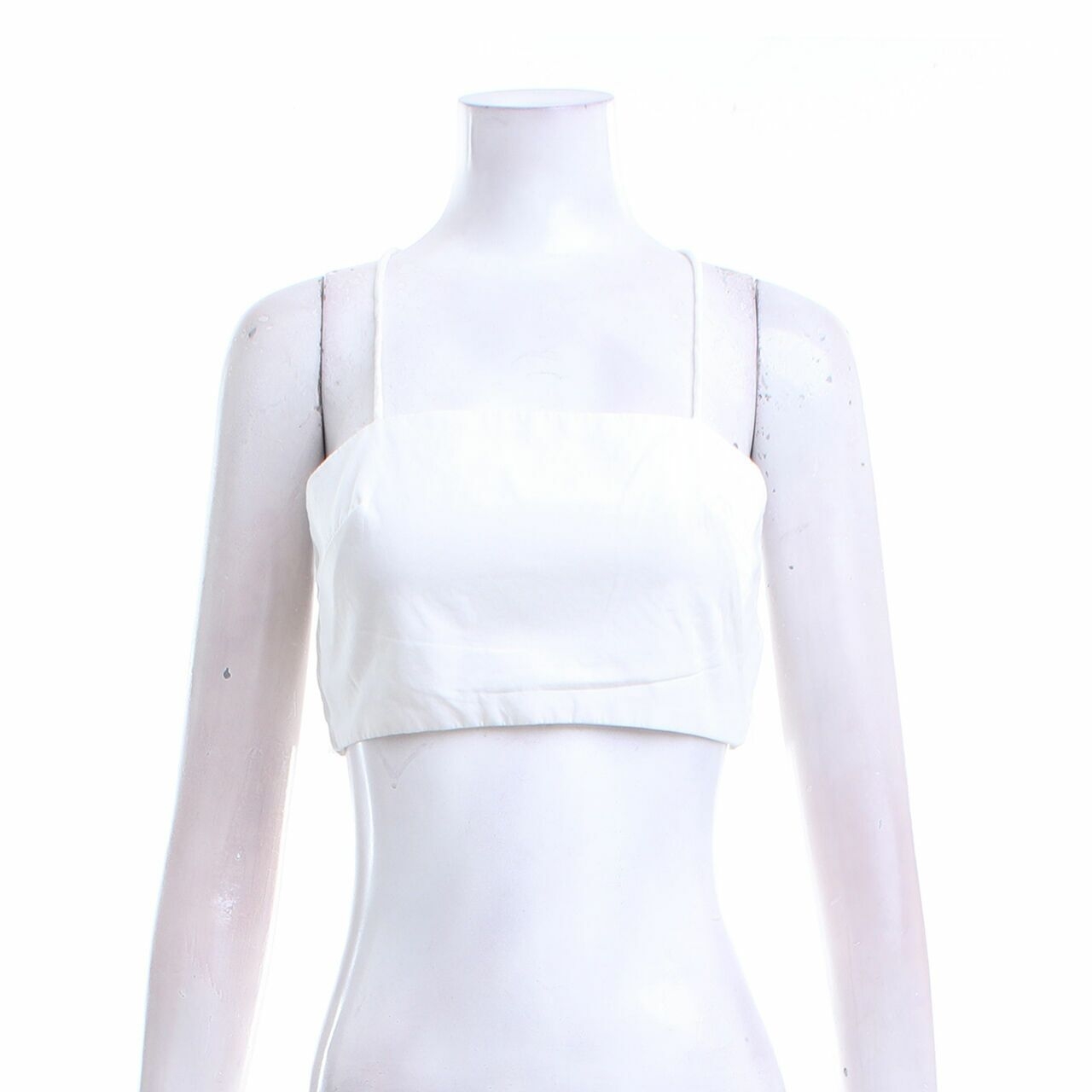 Everyday By claude White Cropped Sleeveless