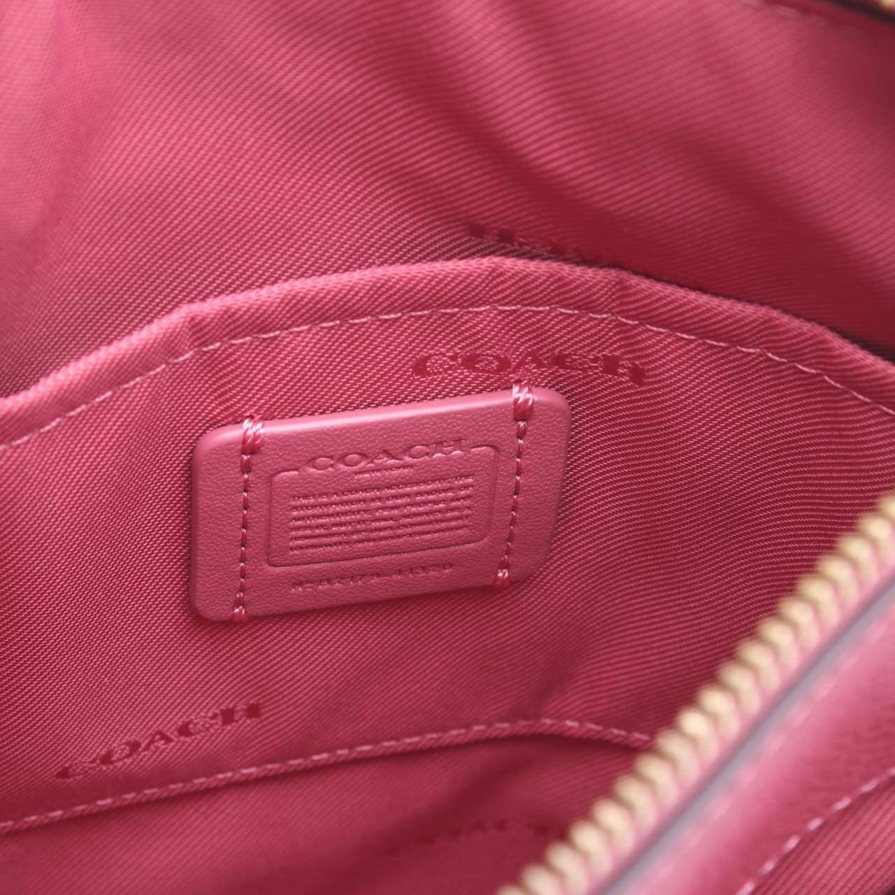 COACH 41320 Kitt Crossgrain Leather Rouge