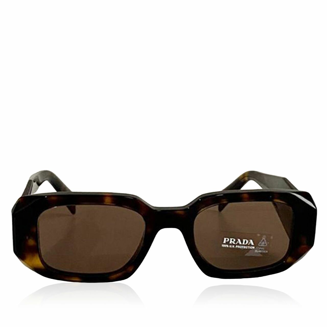 Prada Symbole 17WS Sunglasses In Tortoise Brown