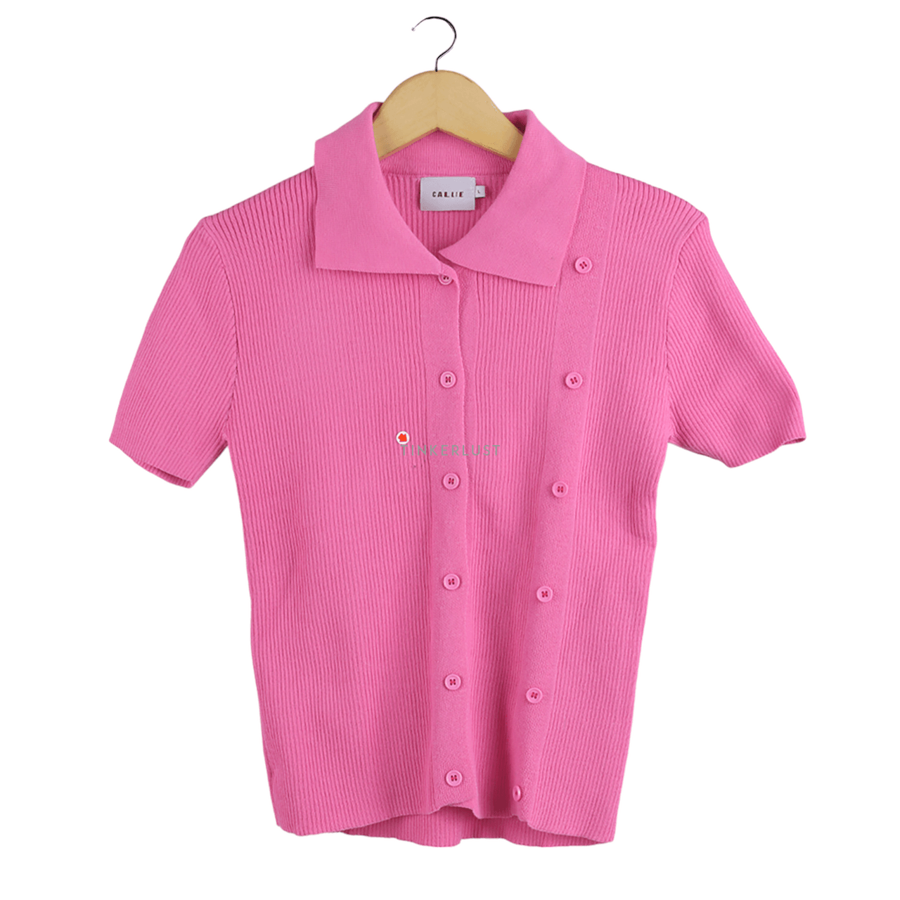 callie Pink Shirt Blouse