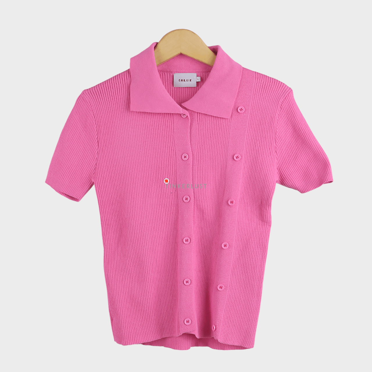 callie Pink Shirt Blouse