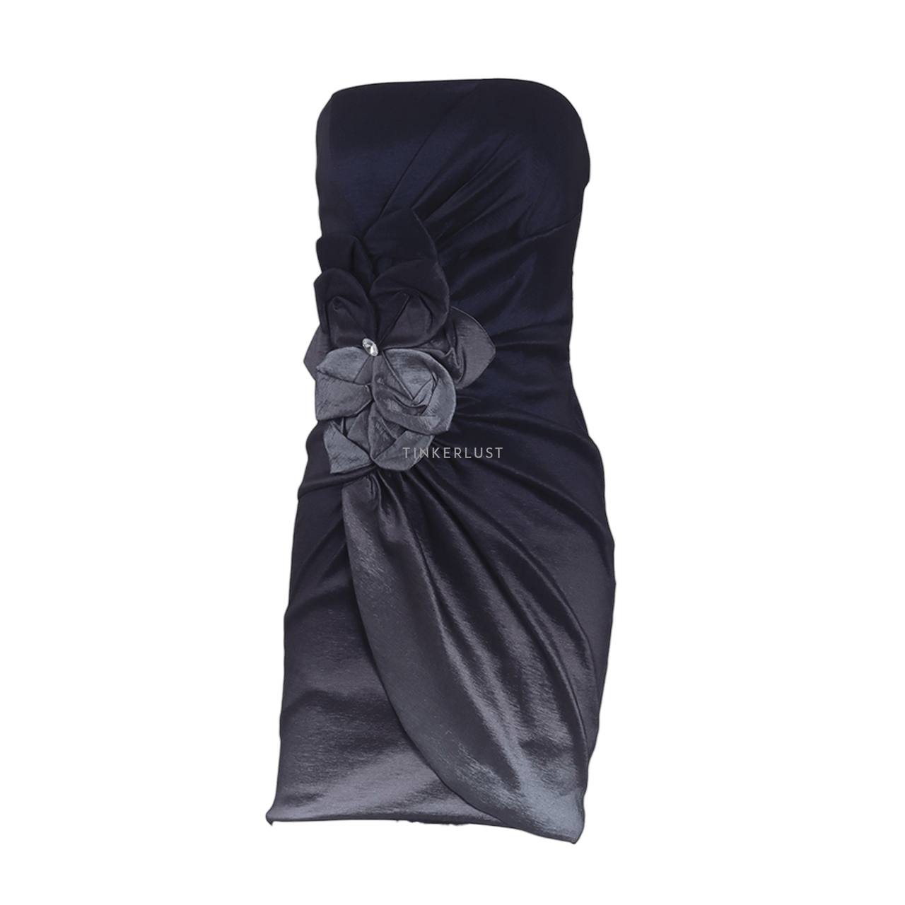 Bebe Black Gradations Tube Mini Dress