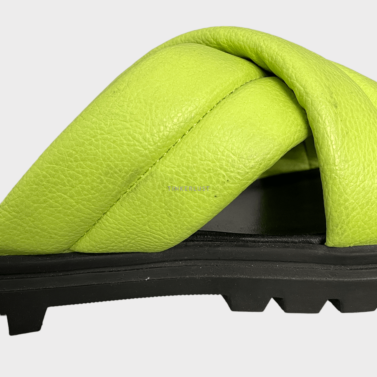 MKS Black & Light Green Sandals