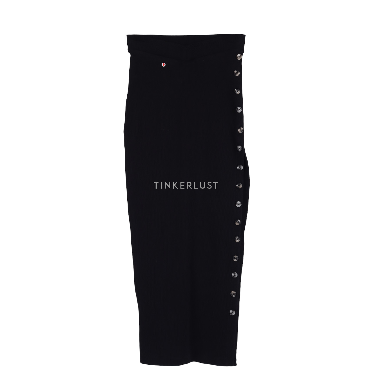 Saint X Sinner Black Slit Maxi Skirt