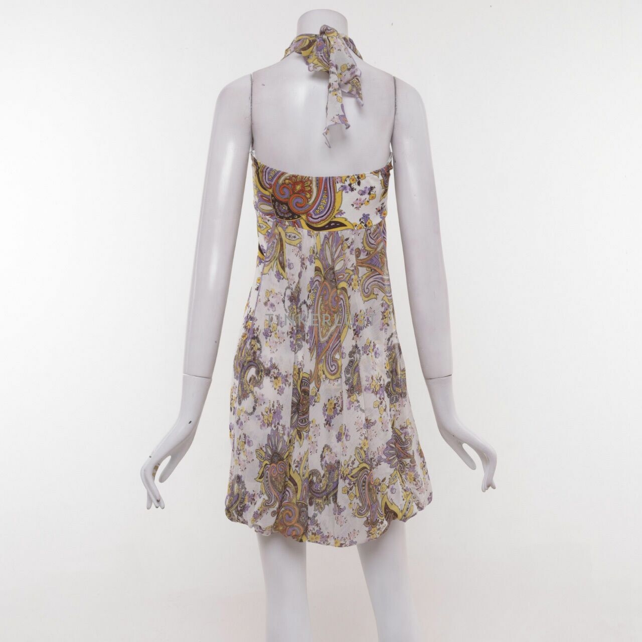 Morgan De Toi Multi Floral Backless Mini Dress