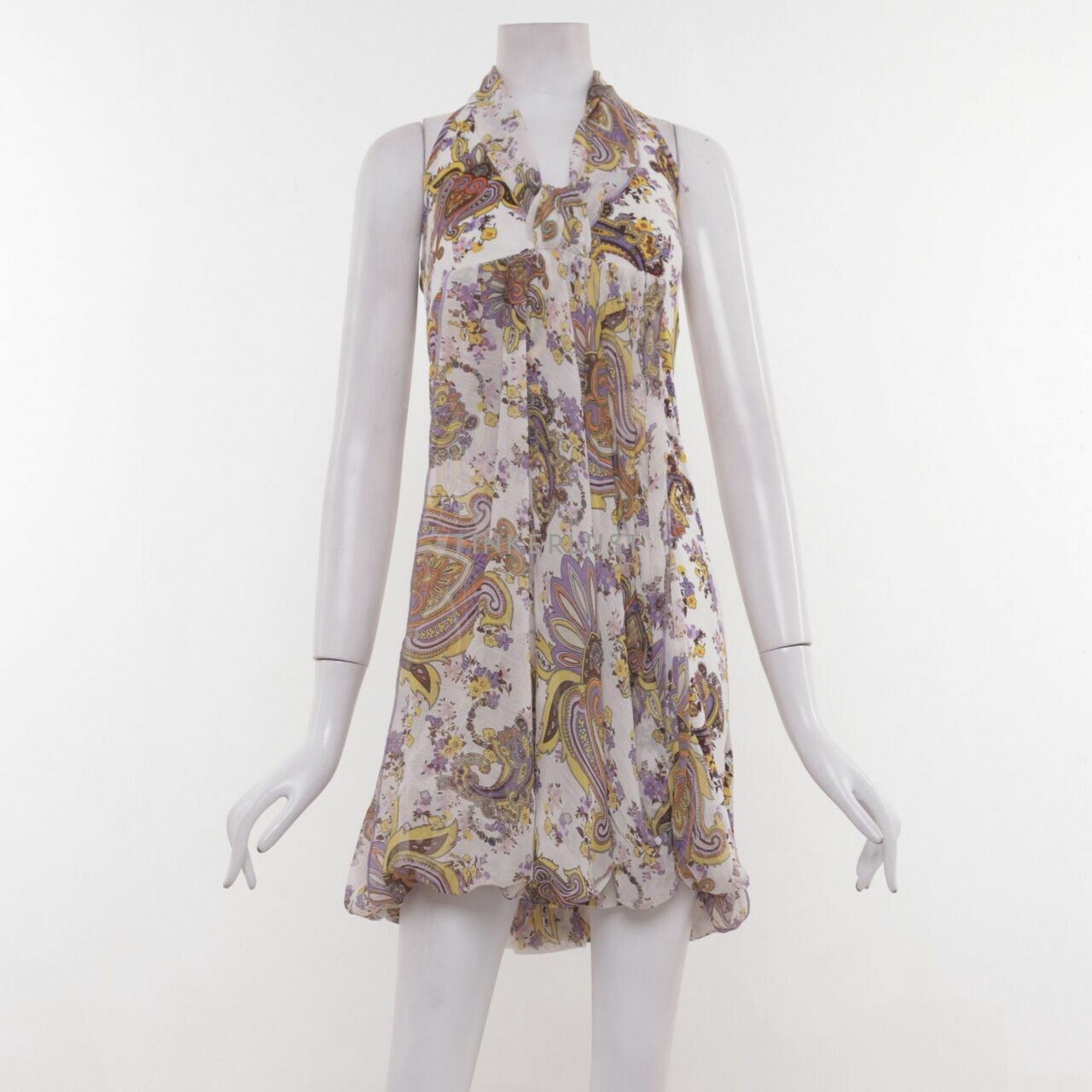 Morgan De Toi Multi Floral Backless Mini Dress